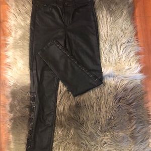 Sneak peak pleather pants. Size:9
